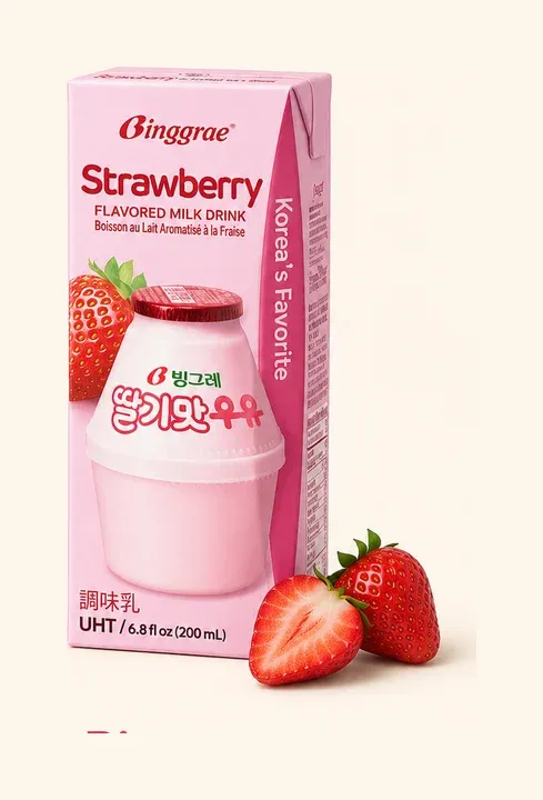 Binggrae Strawberry Milk — 딸기맛우유