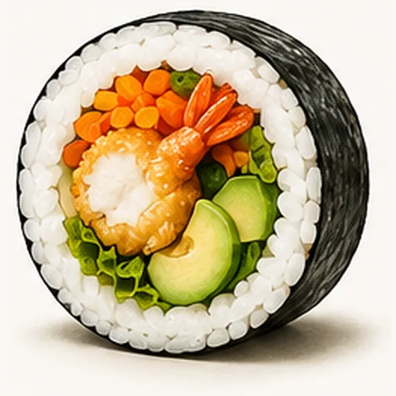 Shrimp Tempura Kimbap — 새우튀김김밥